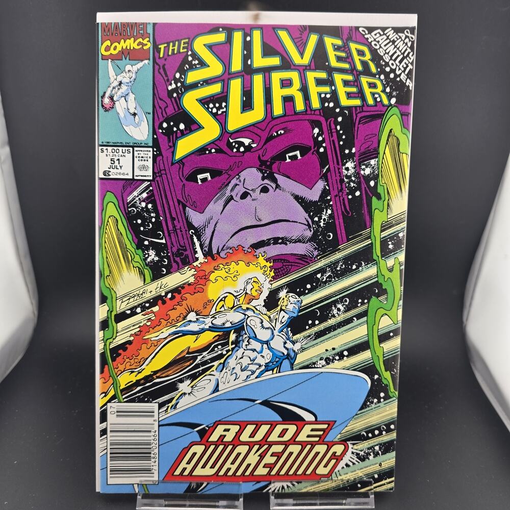 Silver Surfer #51 (1991) FN/VF 7.0 - Infinity Gauntlet Crossover - Ron Lim Art